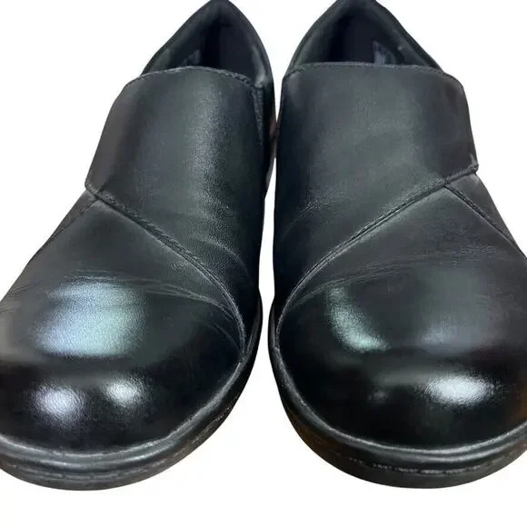 Clarks Black Leather Mules - Picture 7 of 16